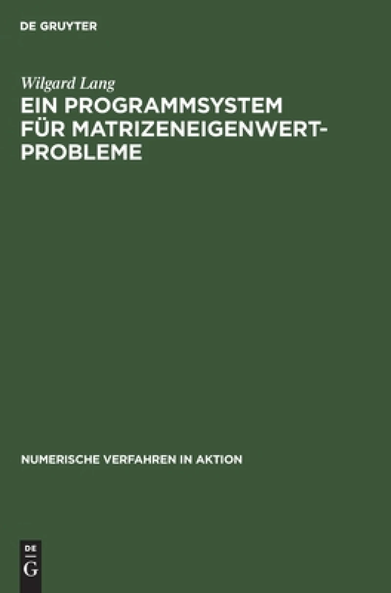 Programmsystem für Matrizeneigenwertprobleme