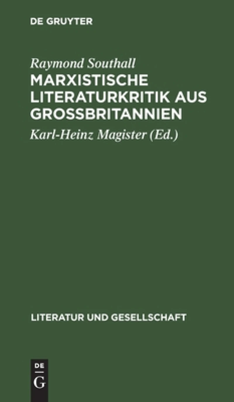 Marxistische Literaturkritik aus Großbritannien