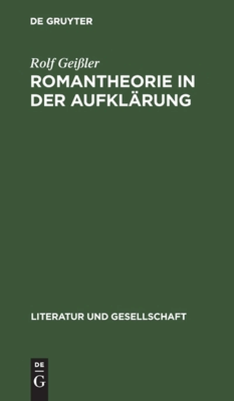 Romantheorie in Der Aufklärung