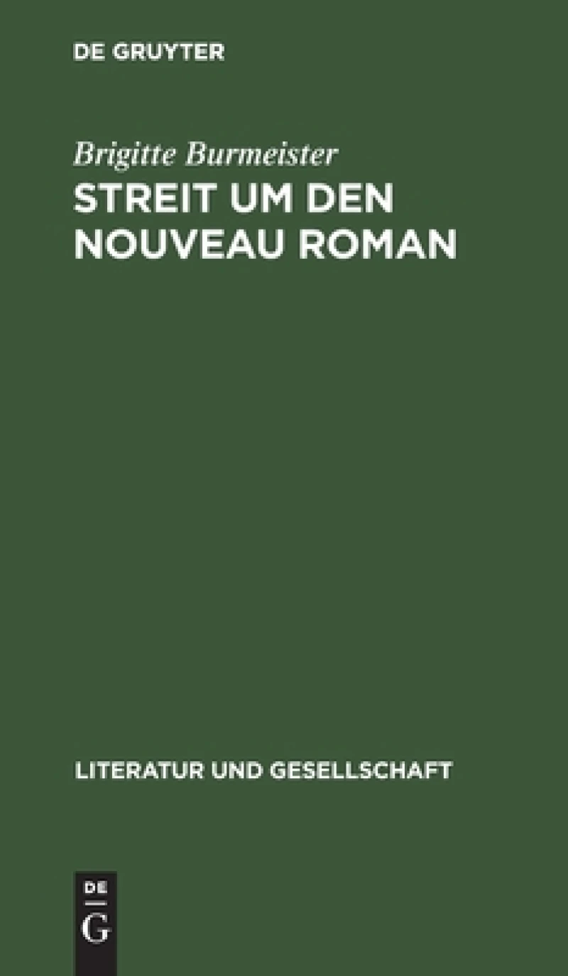 Streit Um Den Nouveau Roman
