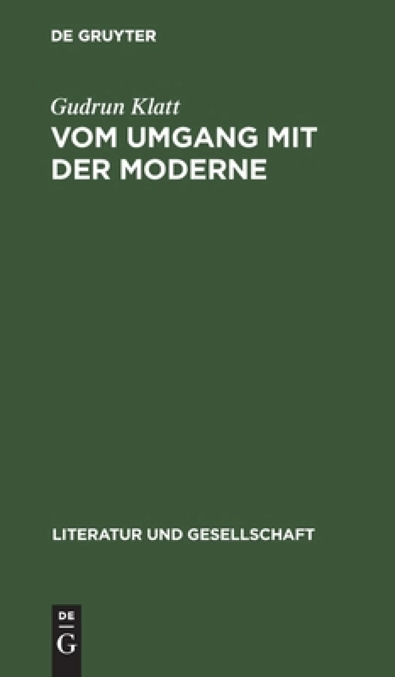 Vom Umgang mit der Moderne