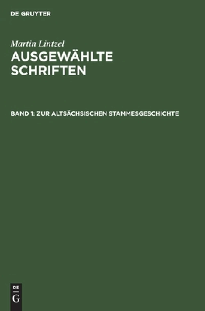 Zur Altsächsischen Stammesgeschichte