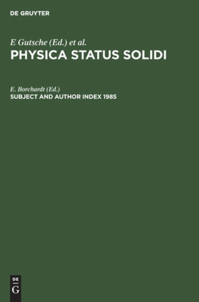 Subject and Author Index 1985