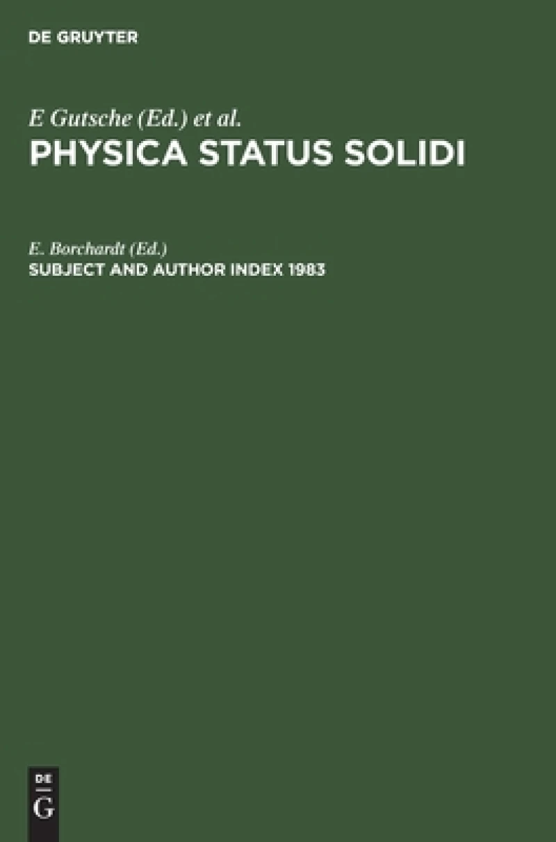 Subject and Author Index 1983