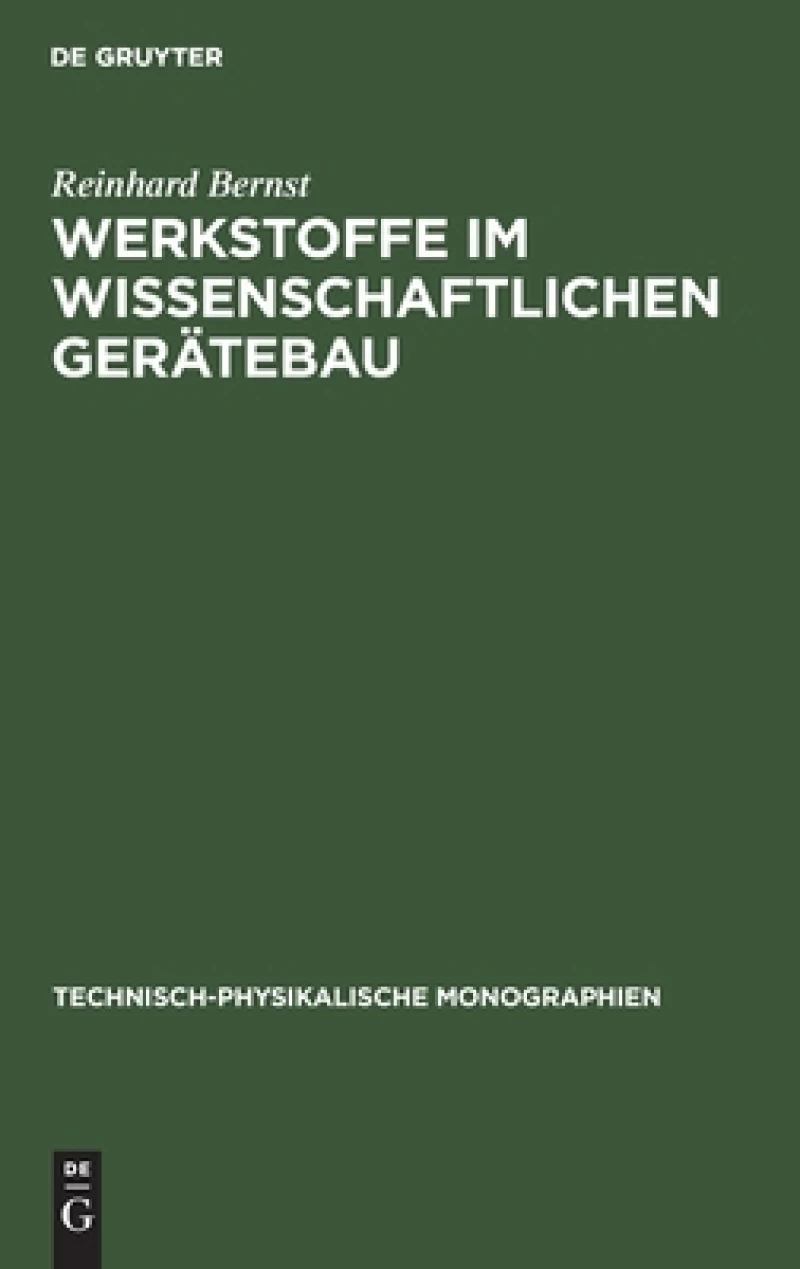 Werkstoffe Im Wissenschaftlichen Gerätebau