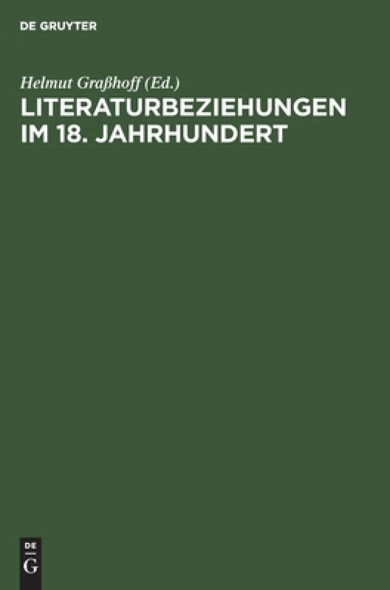 Literaturbeziehungen Im 18. Jahrhundert