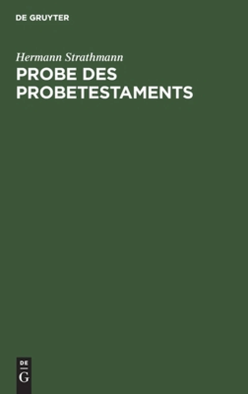 Probe Des Probetestaments