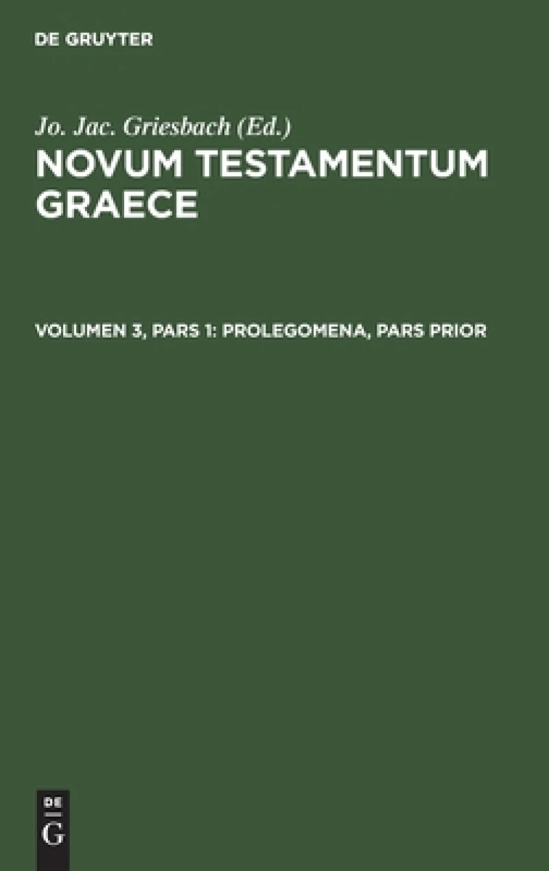Prolegomena, Pars Prior