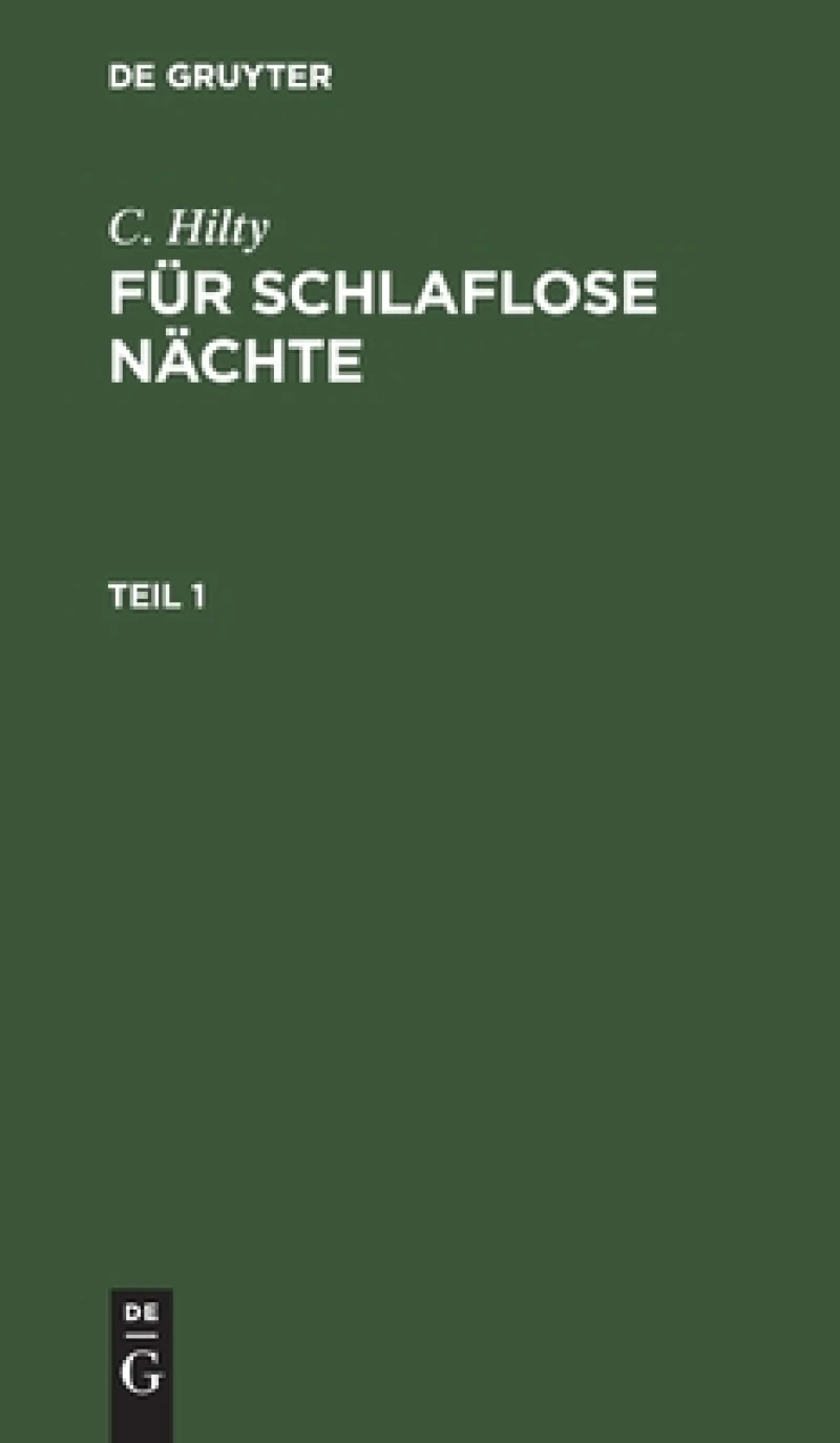 Für schlaflose Nächte. Teil 1