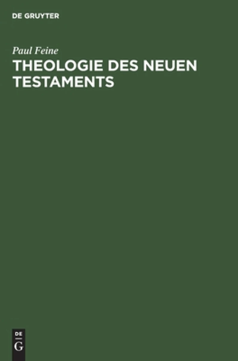 Theologie Des Neuen Testaments