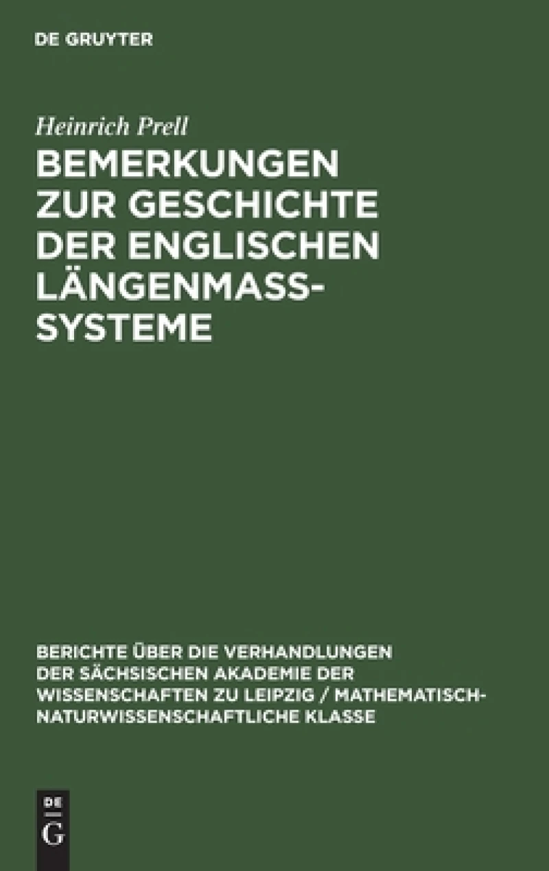 Bemerkungen zur Geschichte der englischen Längenmass-Systeme