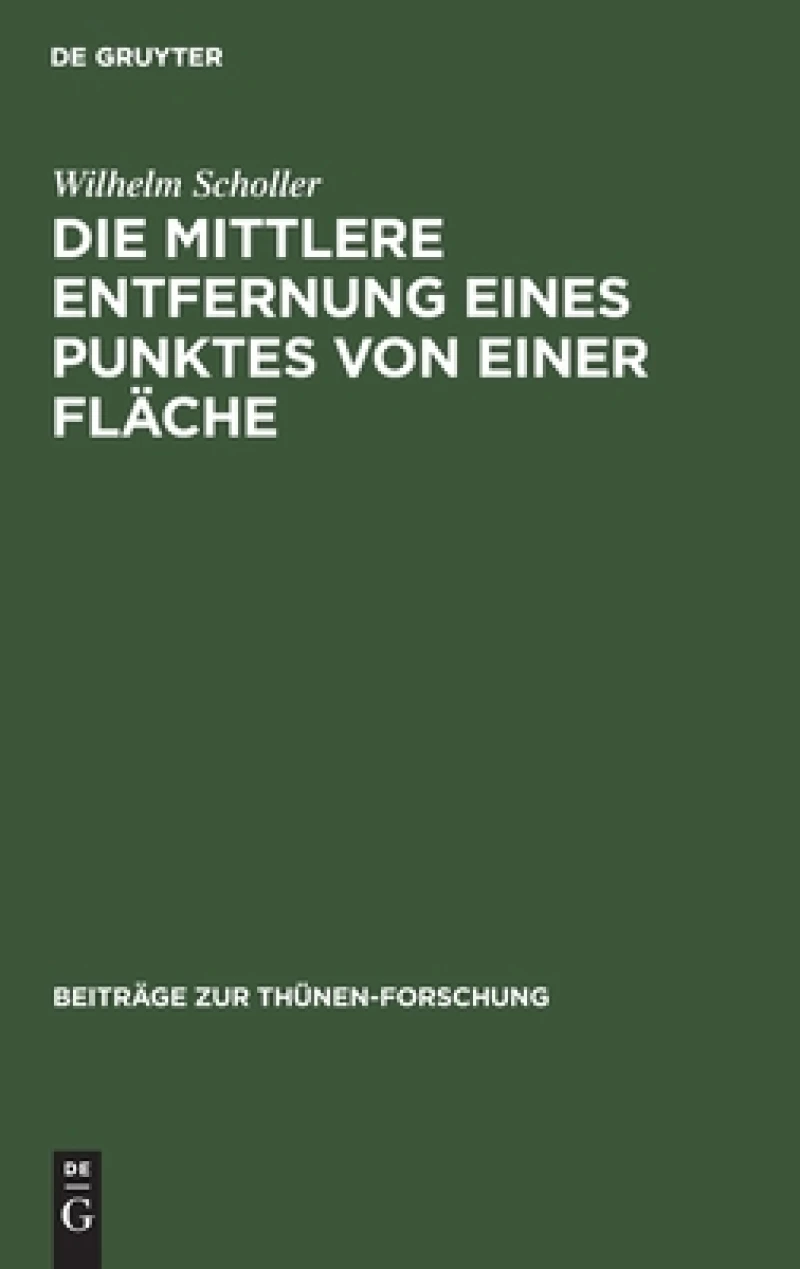 mittlere Entfernung eines Punktes von einer Fläche