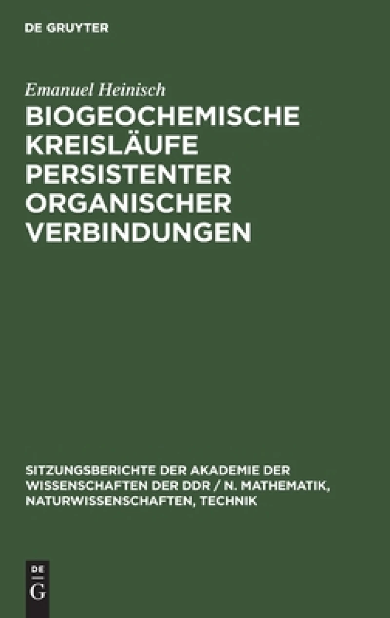 Biogeochemische Kreisläufe Persistenter Organischer Verbindungen