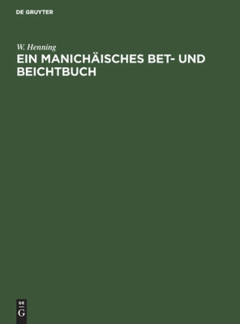 Manichäisches Bet- und Beichtbuch