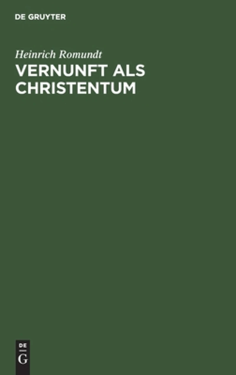 Vernunft Als Christentum