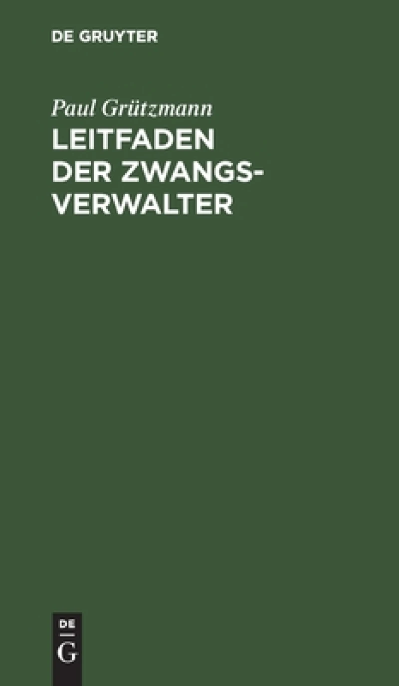 Leitfaden Der Zwangsverwalter