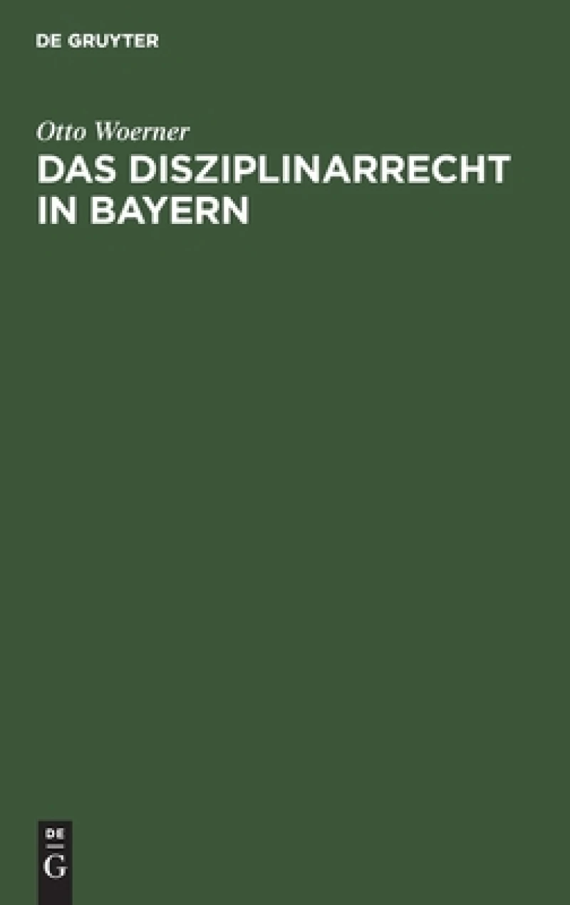 Disziplinarrecht in Bayern