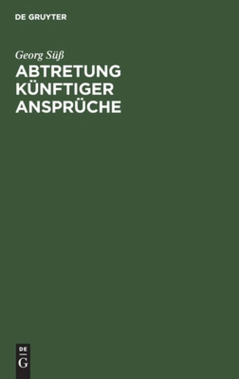 Abtretung Künftiger Ansprüche