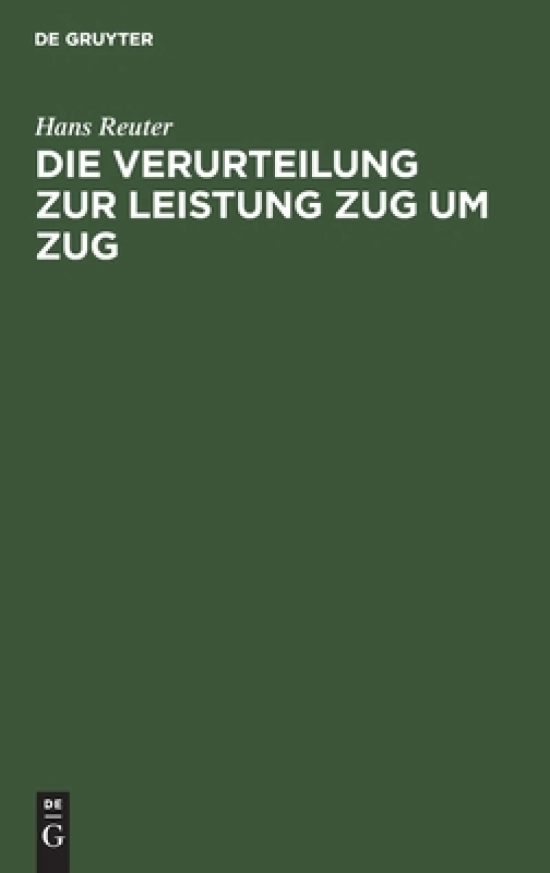 Verurteilung zur Leistung Zug um Zug
