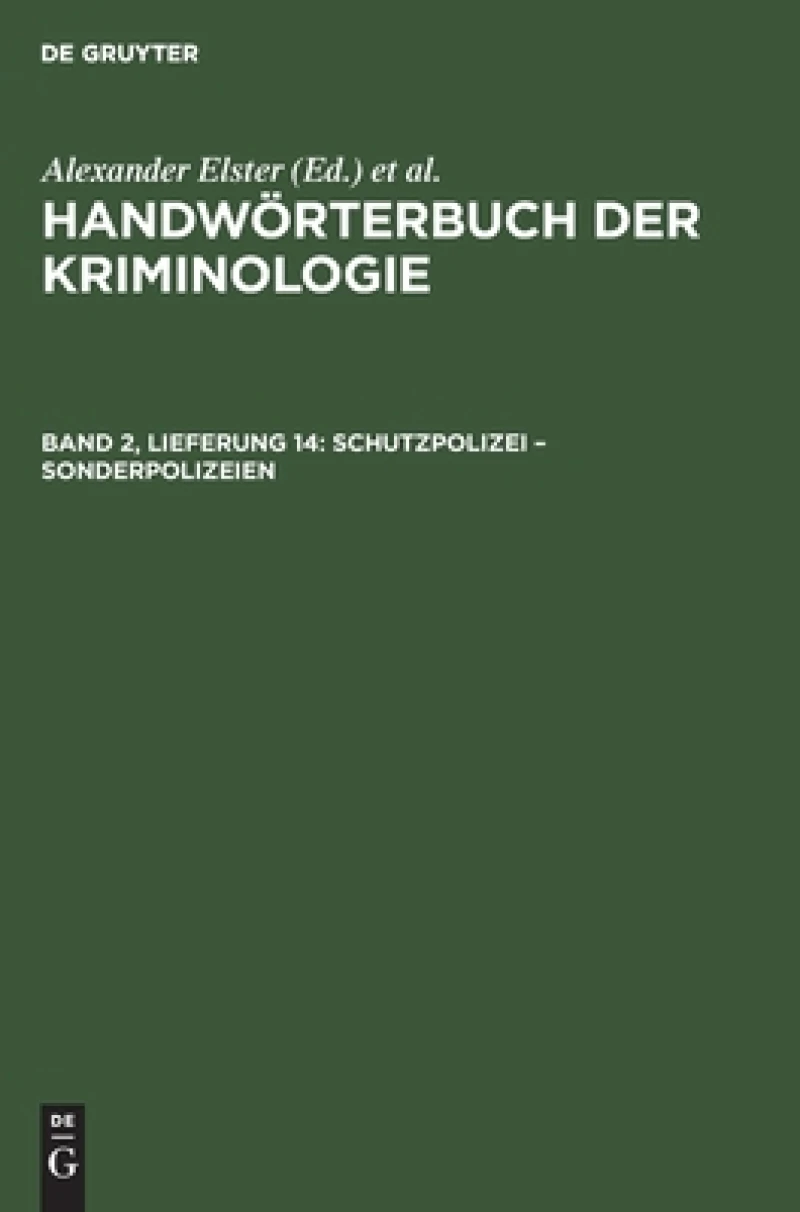 Schutzpolizei – Sonderpolizeien