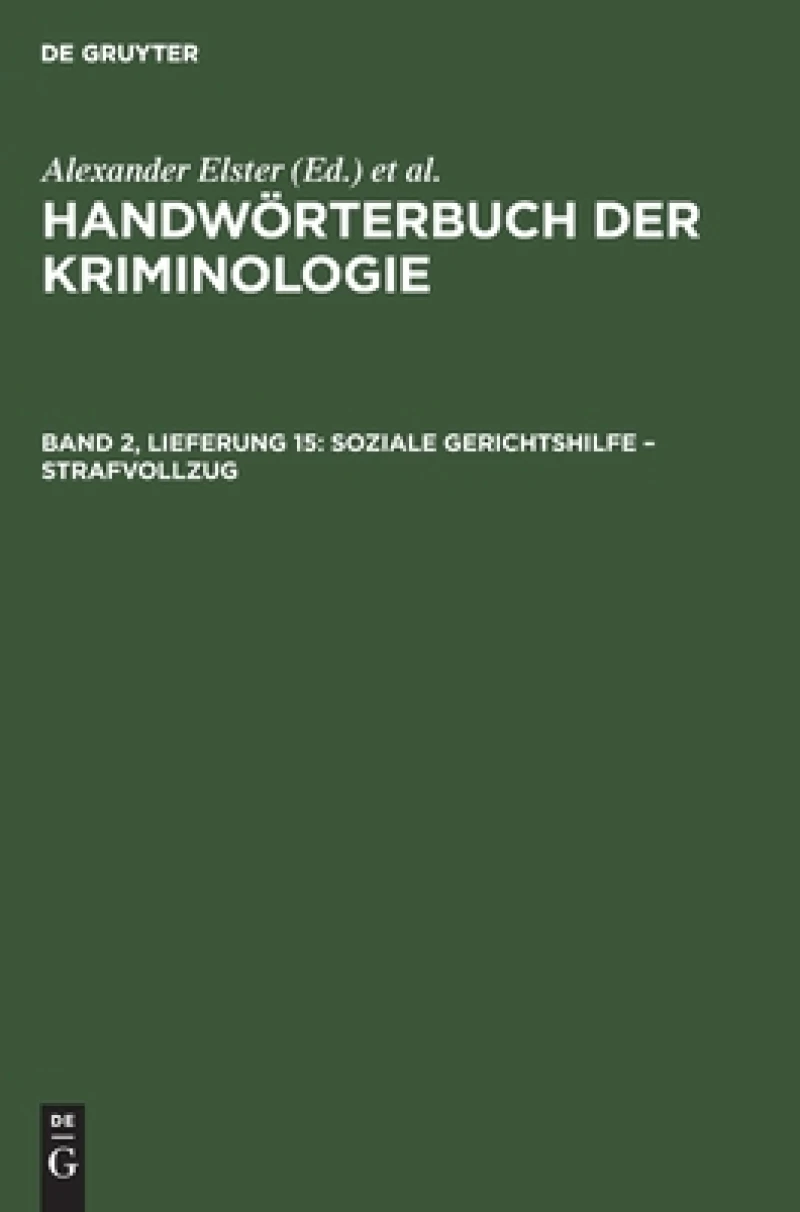 Soziale Gerichtshilfe – Strafvollzug