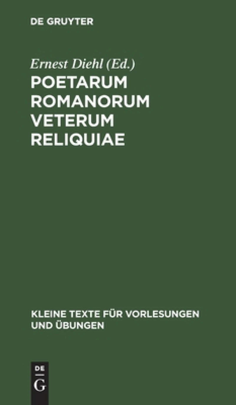 Poetarum Romanorum veterum reliquiae