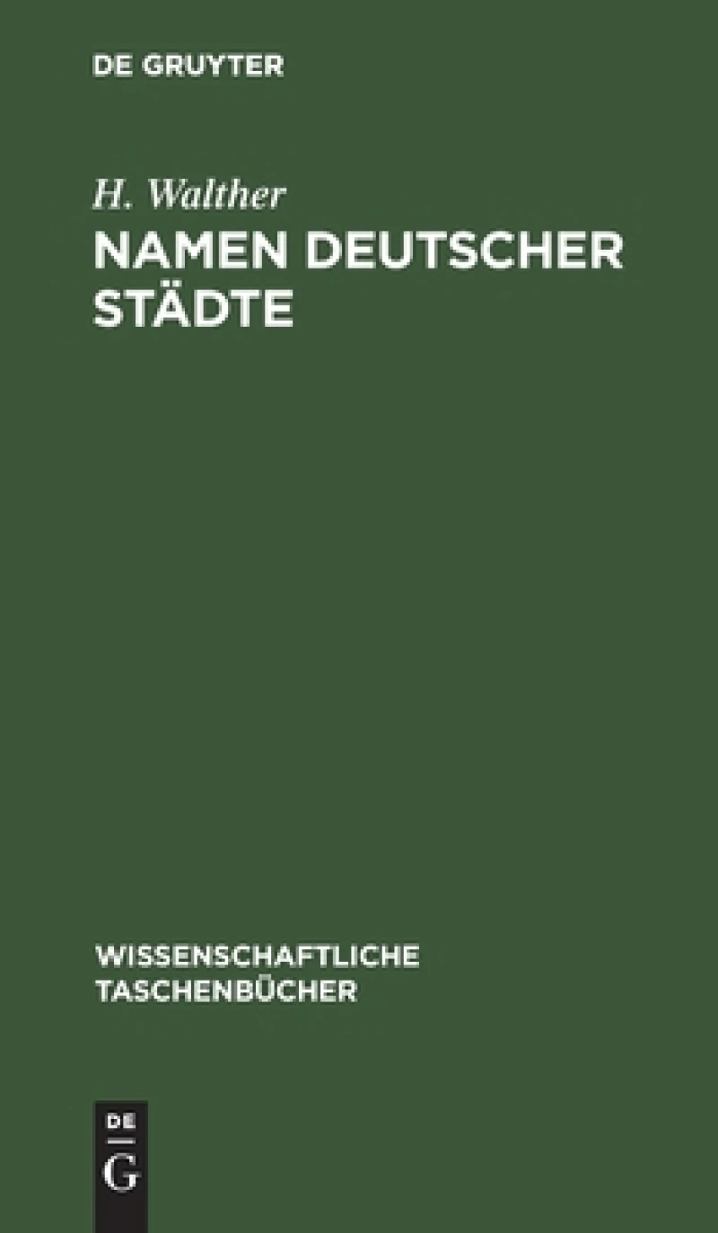 Namen Deutscher Städte
