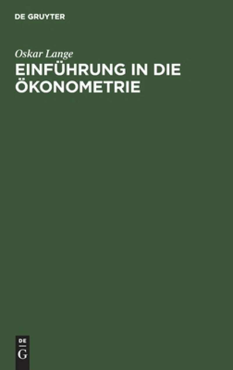 Einführung in Die Ökonometrie