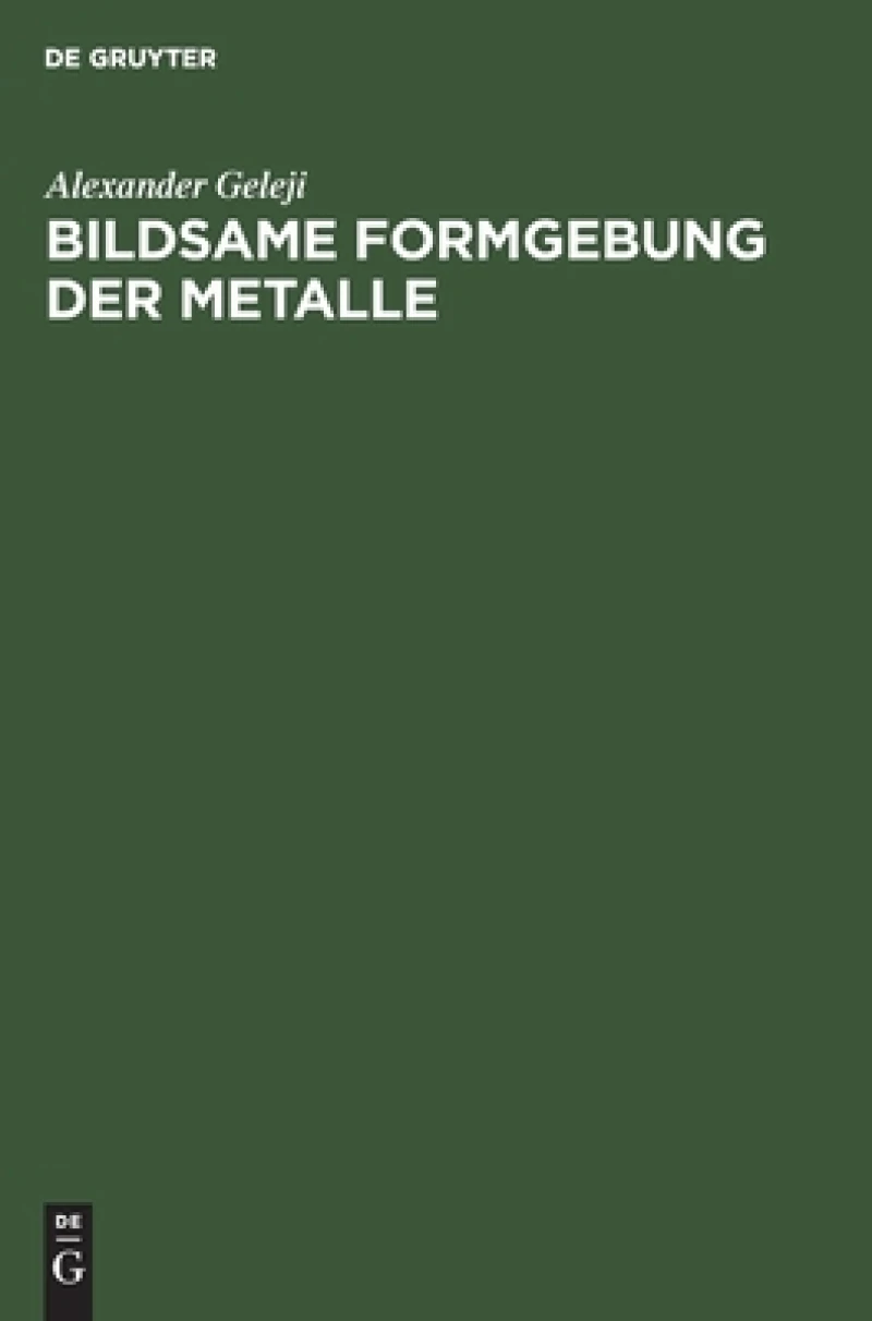 Bildsame Formgebung Der Metalle