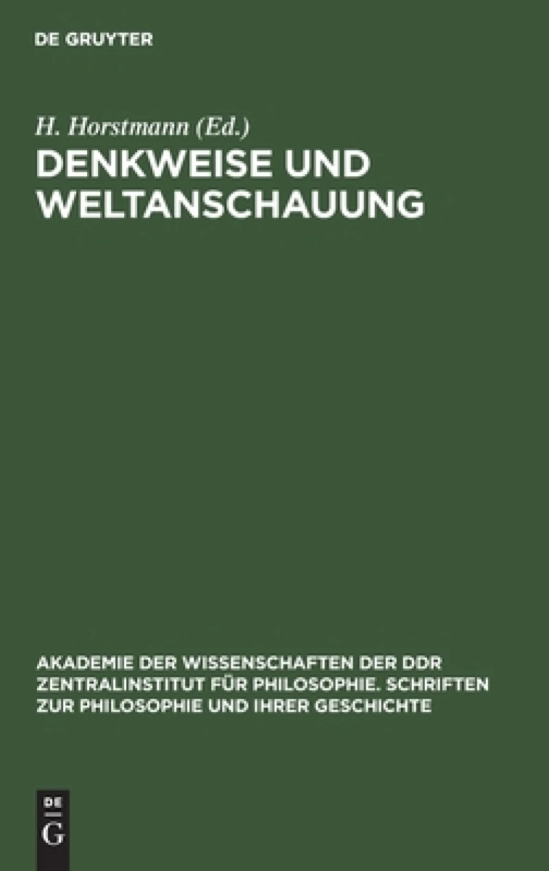 Denkweise Und Weltanschauung