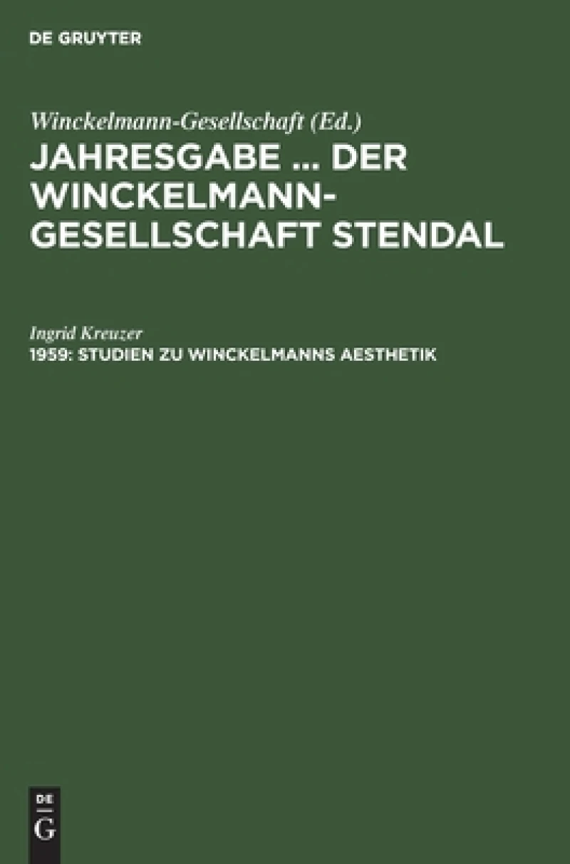 Studien Zu Winckelmanns Aesthetik
