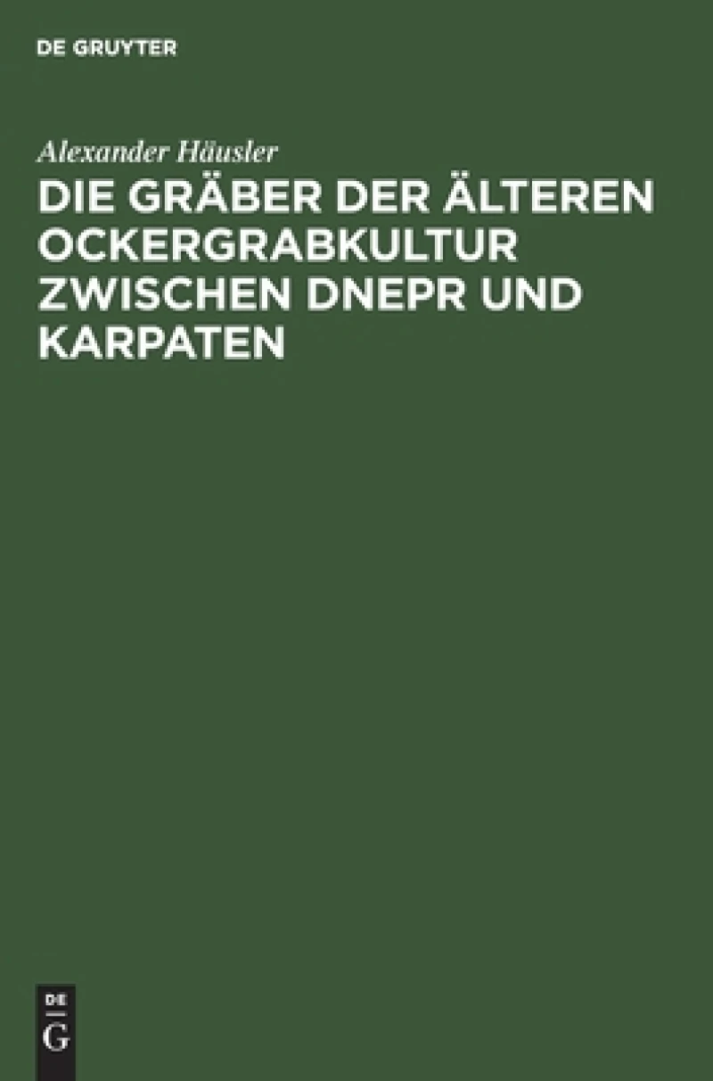 Gräber der älteren Ockergrabkultur zwischen Dnepr und Karpaten