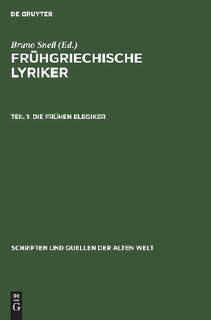 Frühen Elegiker