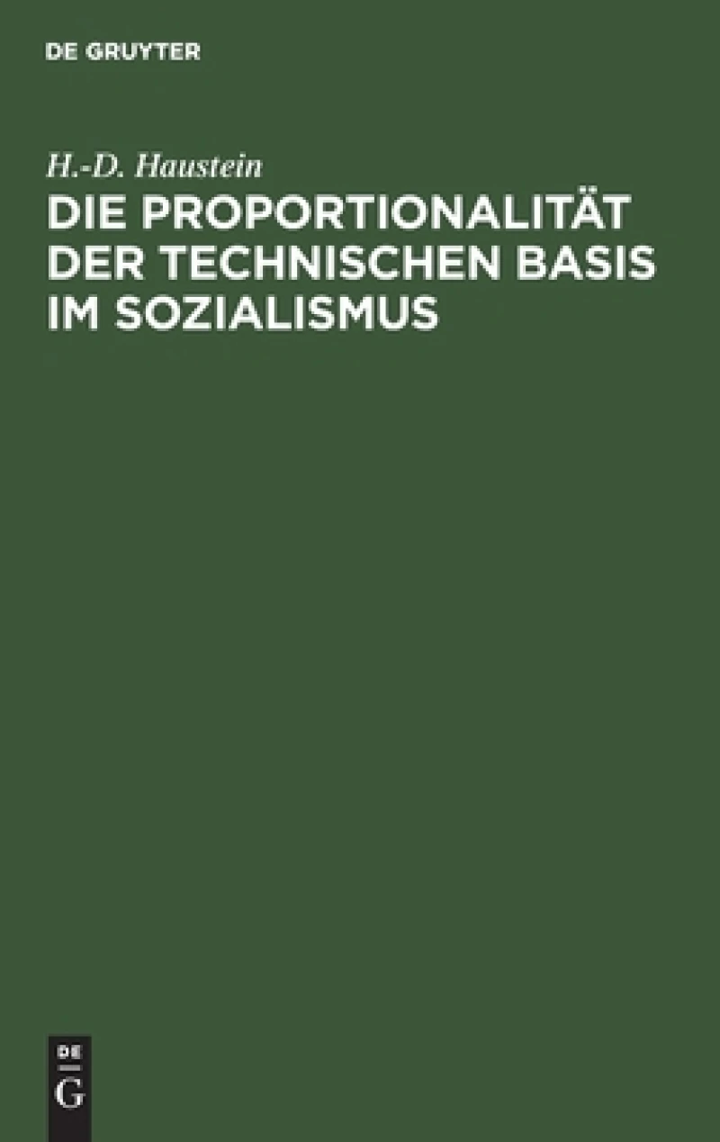 Proportionalität der technischen Basis im Sozialismus