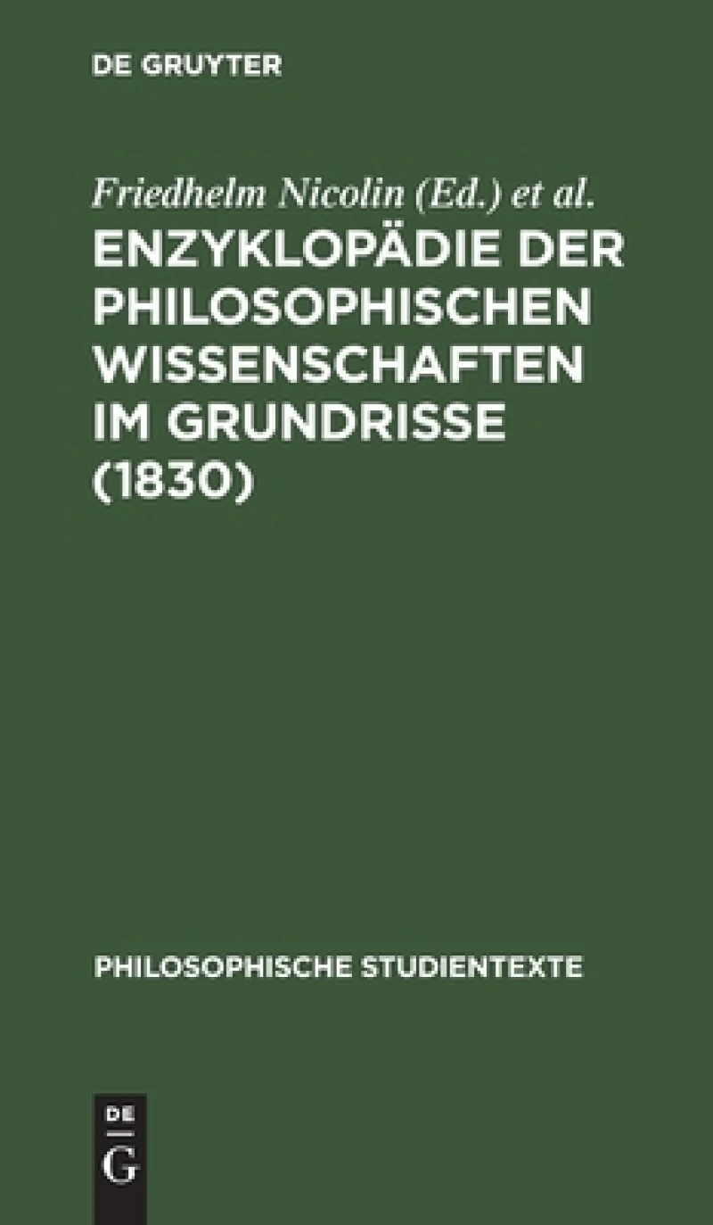 Enzyklopädie der philosophischen Wissenschaften im Grundrisse (1830)