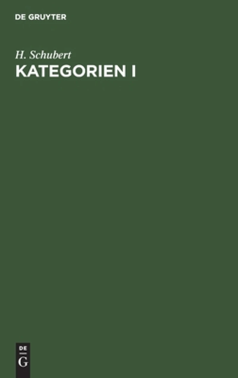 Kategorien I