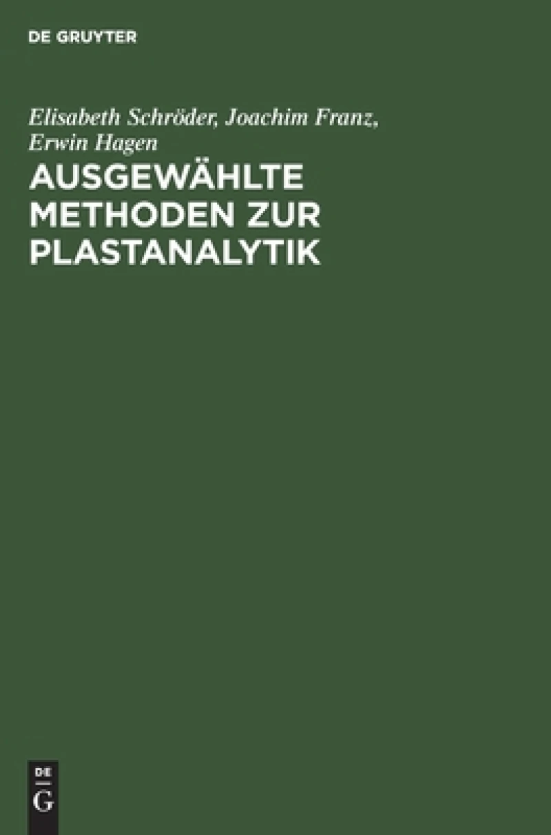 Ausgewählte Methoden Zur Plastanalytik
