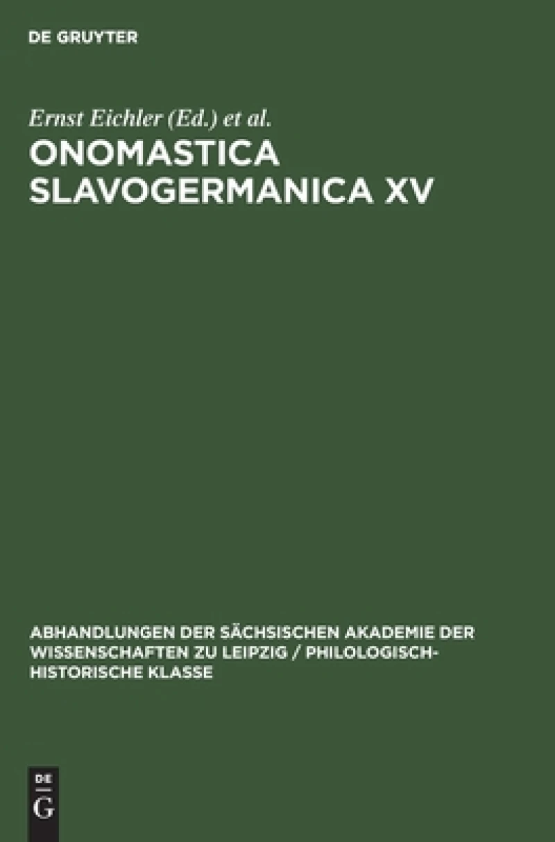 Onomastica Slavogermanica. XV.