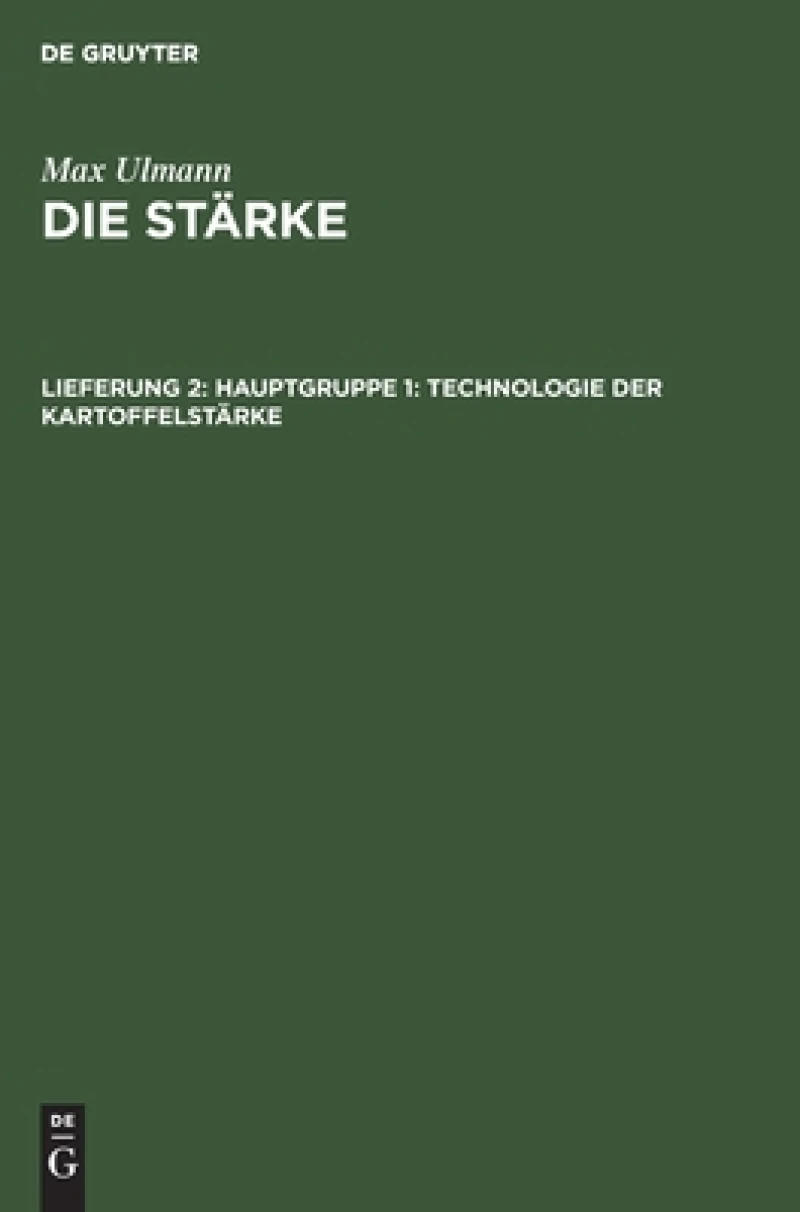 Hauptgruppe 1: Technologie der Kartoffelstärke