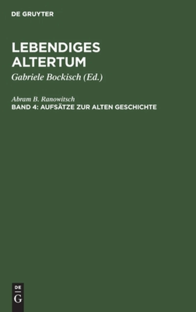 Aufsätze Zur Alten Geschichte