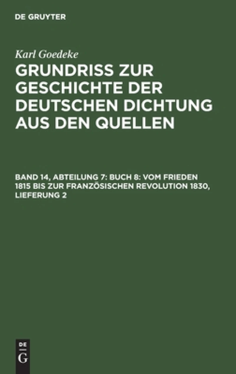 Buch 8: Vom Frieden 1815 bis zur französischen Revolution 1830, Lieferung 2