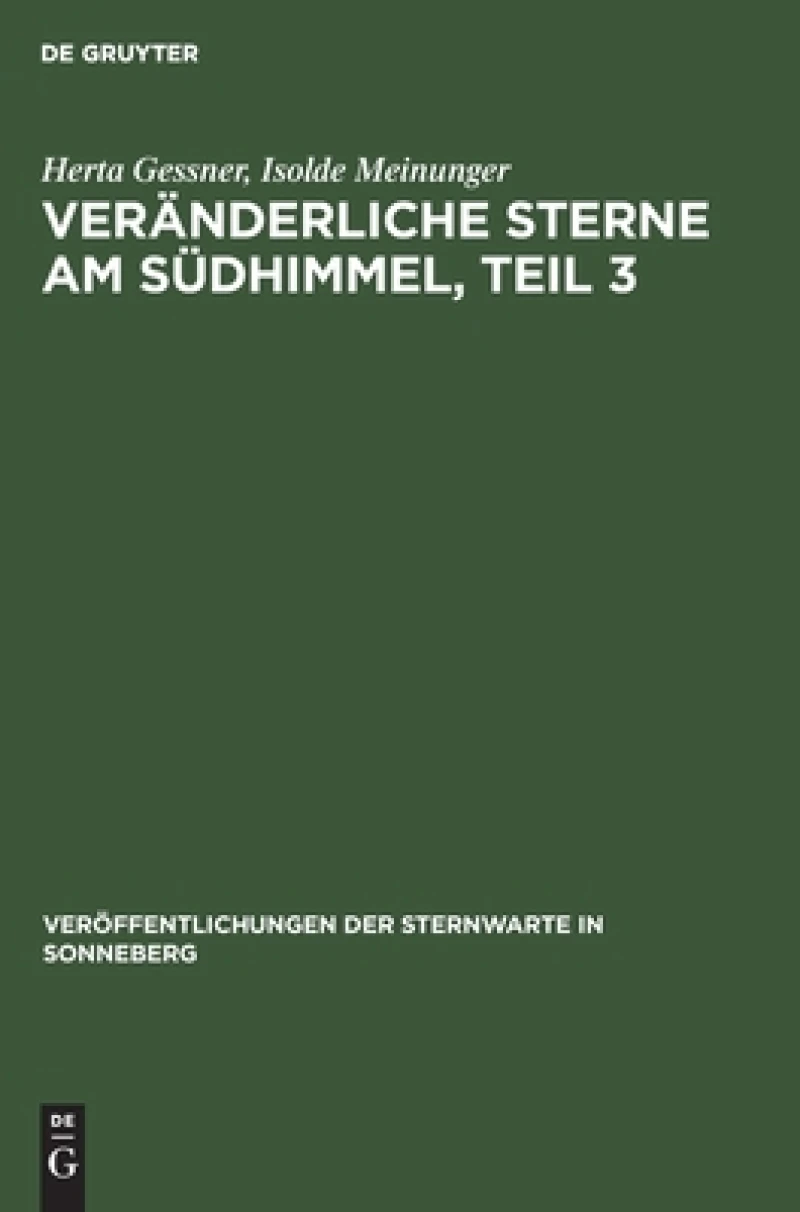 Veränderliche Sterne am Südhimmel, Teil 3