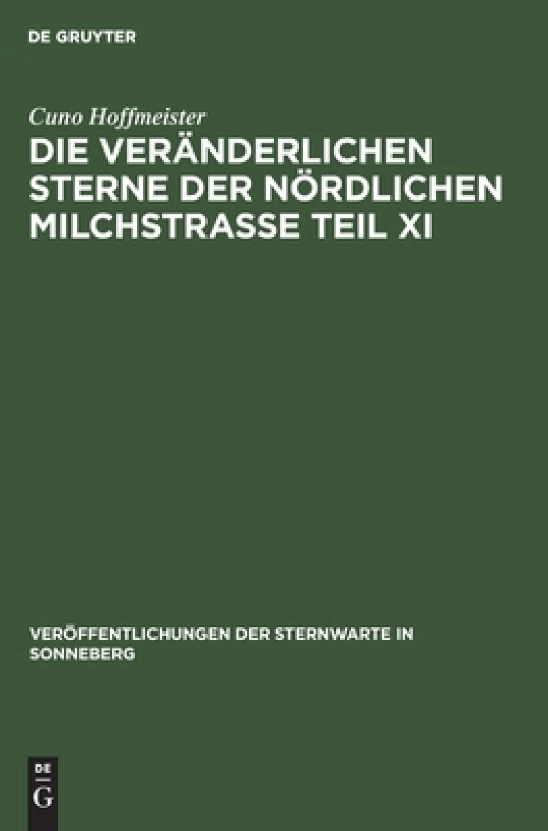 veränderlichen Sterne der nördlichen Milchstraße Teil XI