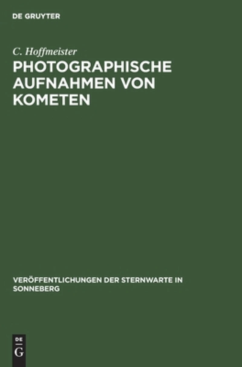 Photographische Aufnahmen Von Kometen