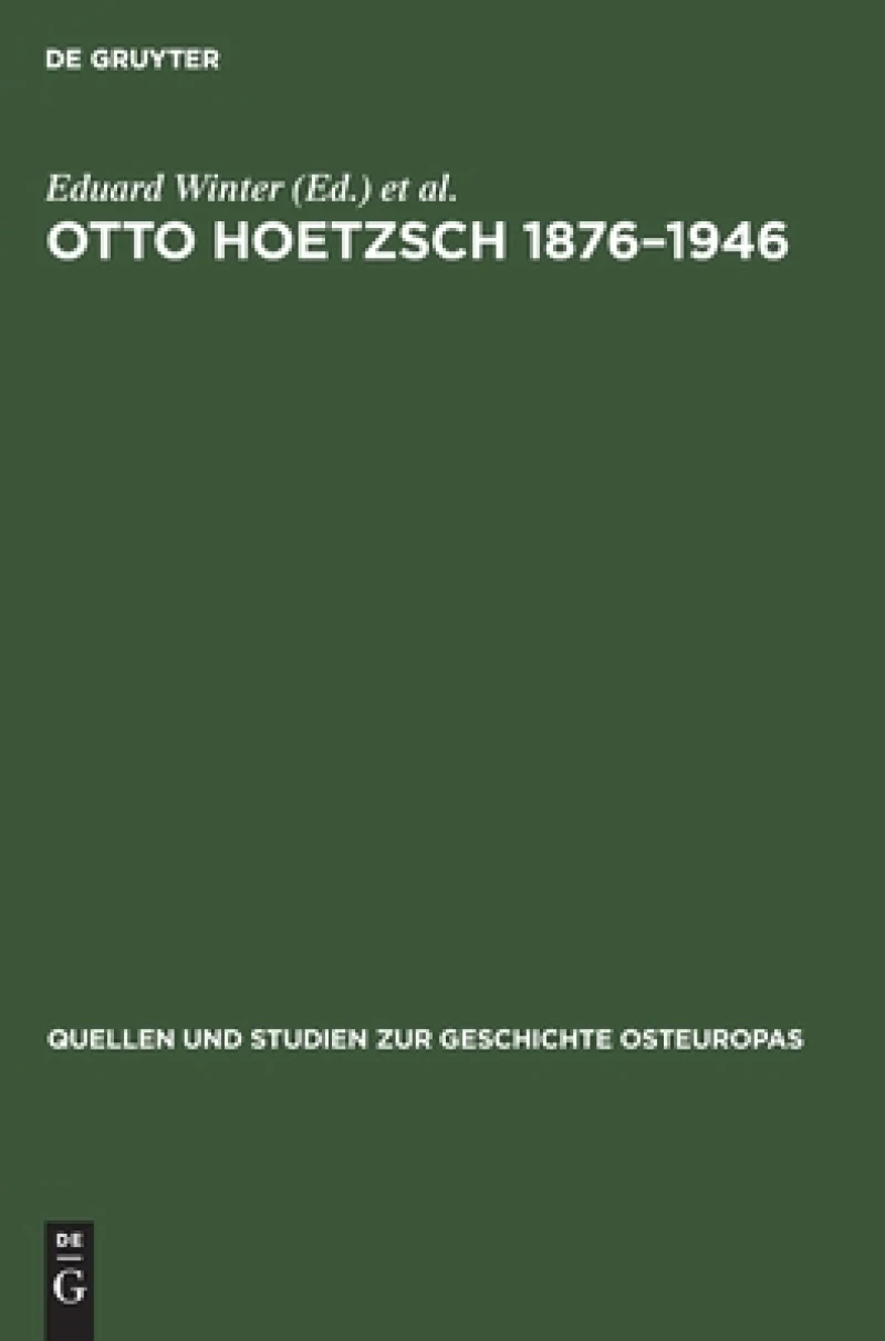Otto Hoetzsch 1876–1946