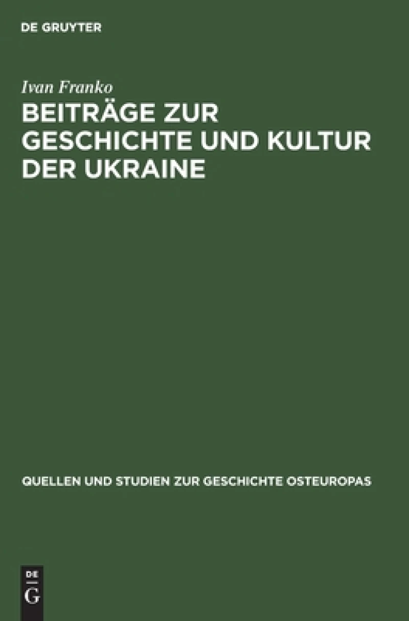 Beiträge zur Geschichte und Kultur der Ukraine