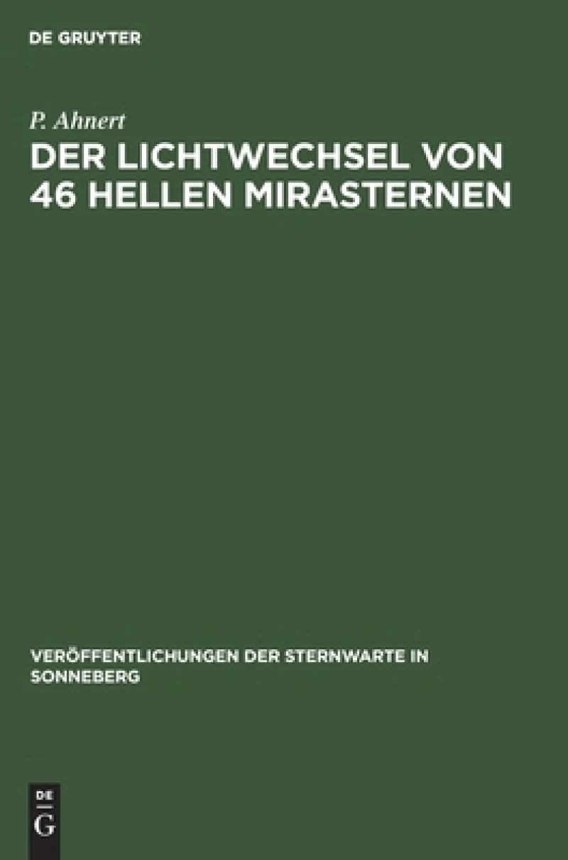 Lichtwechsel von 46 hellen Mirasternen