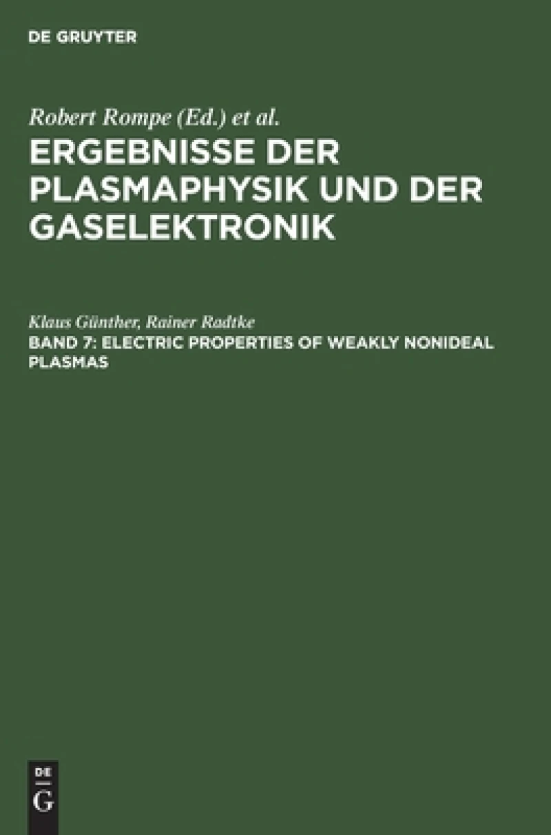 Electric Properties of Weakly Nonideal Plasmas