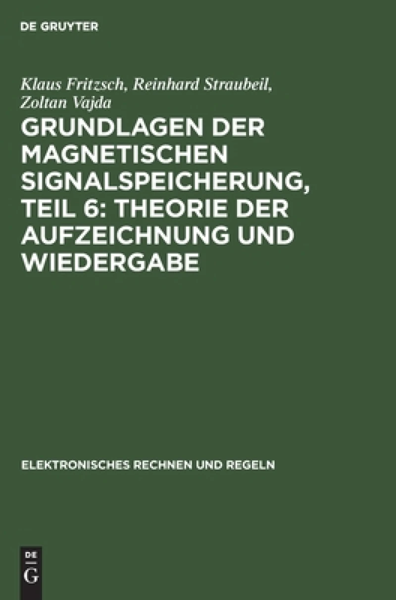 Theorie Der Aufzeichnung Und Wiedergabe