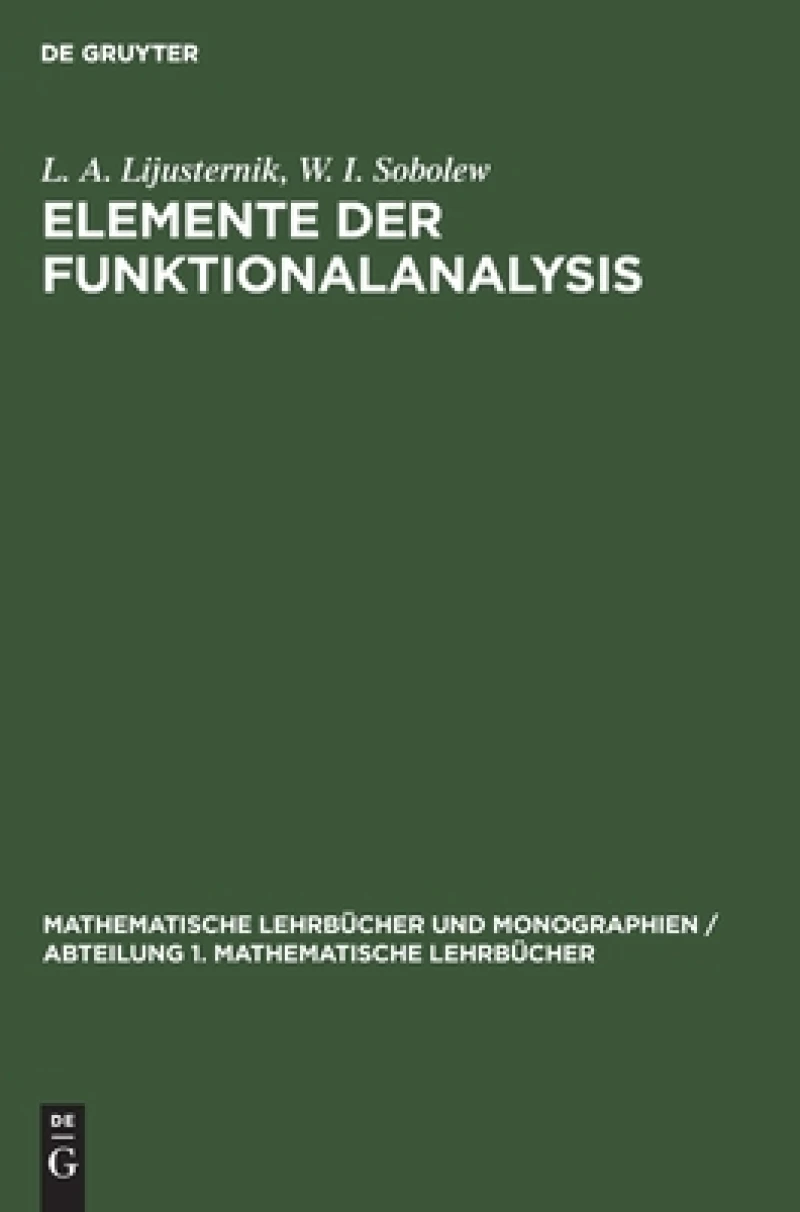 Elemente Der Funktionalanalysis